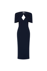 Rebecca Vallance Xena Midi Dress Navy