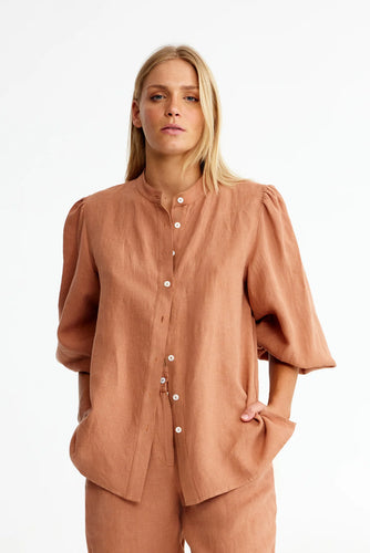 Binny Leather - linen shirt