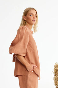 Binny Leather - linen shirt