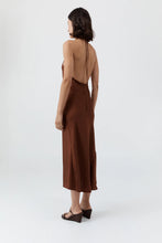 Load image into Gallery viewer, St Agni Silk Twill Halter Dress - Brick Red