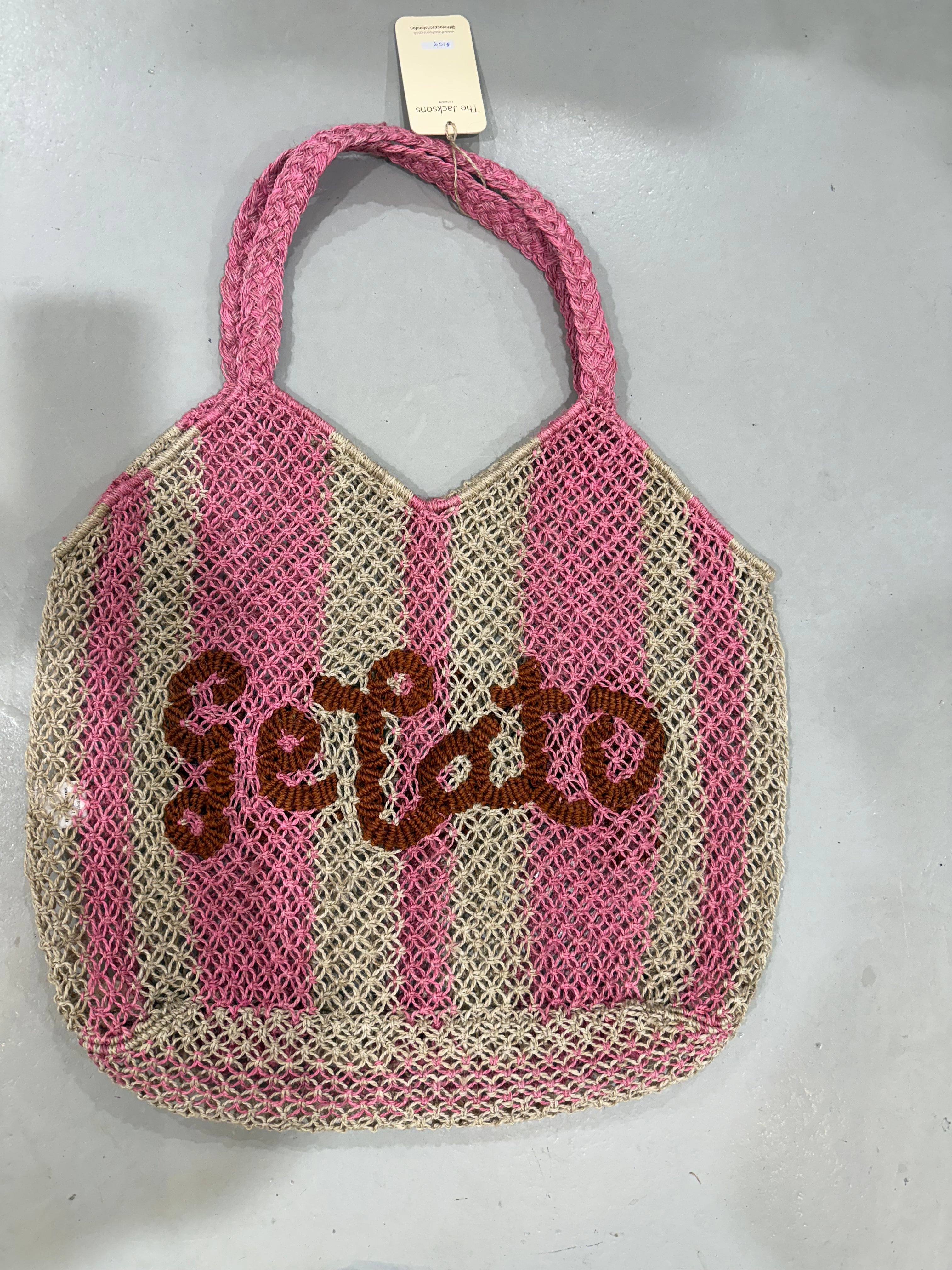 The Jacksons Drew Bag Gelato- Natural Rose