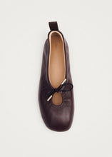Load image into Gallery viewer, Alohas Rosalind Brown Leather Ballet Flats