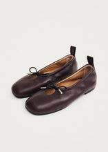 Load image into Gallery viewer, Alohas Rosalind Brown Leather Ballet Flats