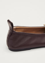 Load image into Gallery viewer, Alohas Rosalind Brown Leather Ballet Flats