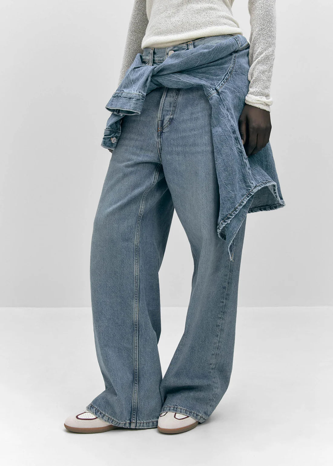 Alohas Rife Grain White Burgundy Leather Sneakers