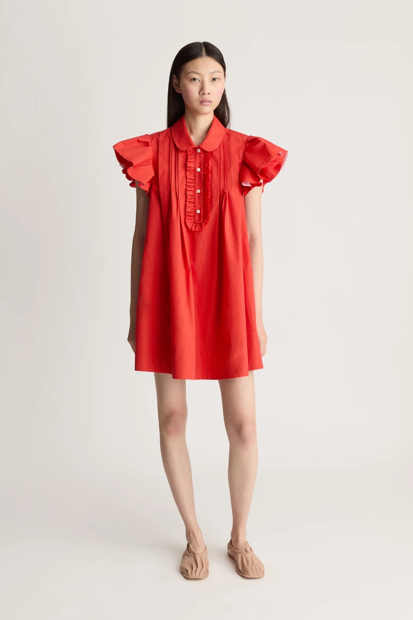 Lee Mathews Charlotte Mini Dress Red