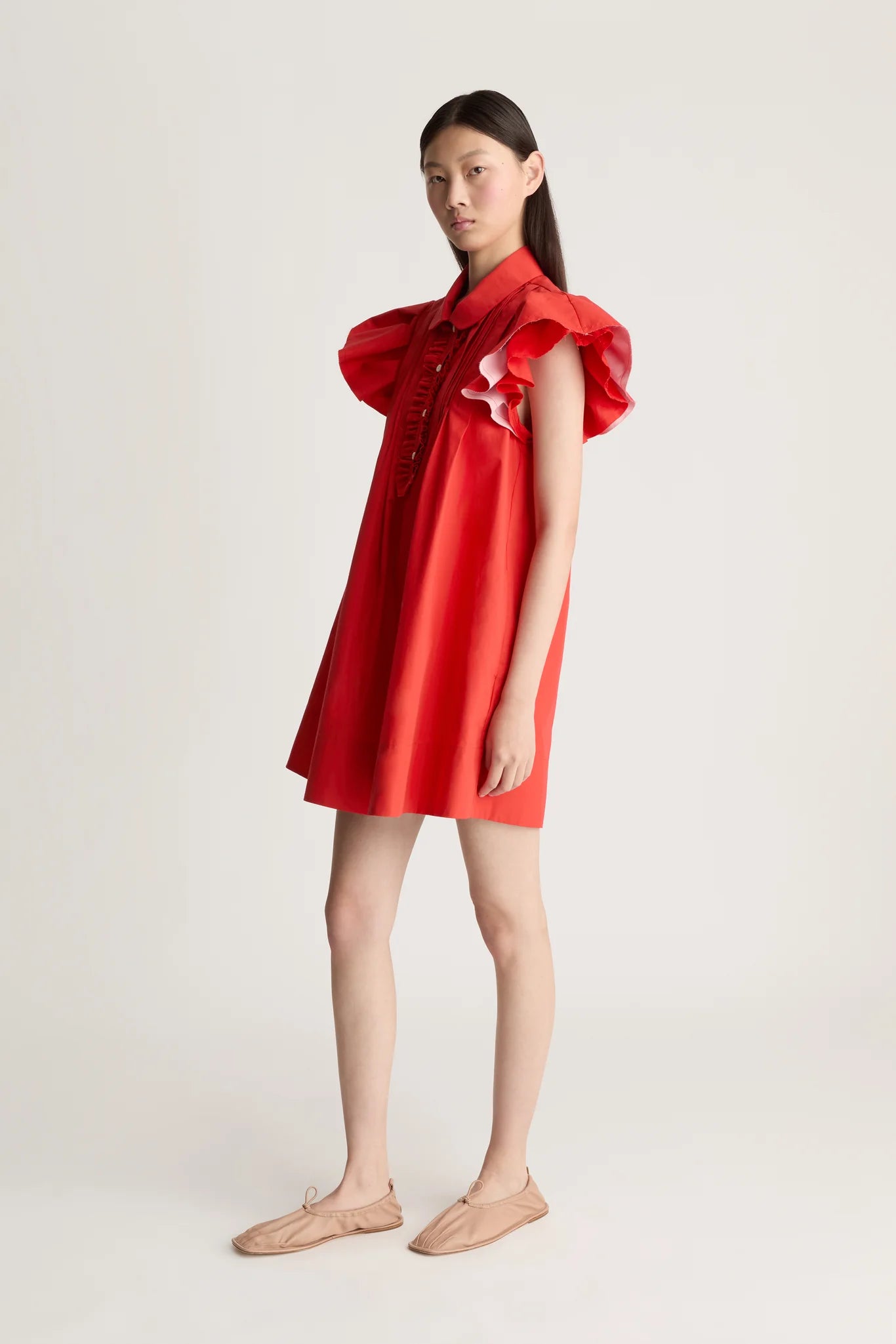 Lee Mathews Charlotte Mini Dress Red