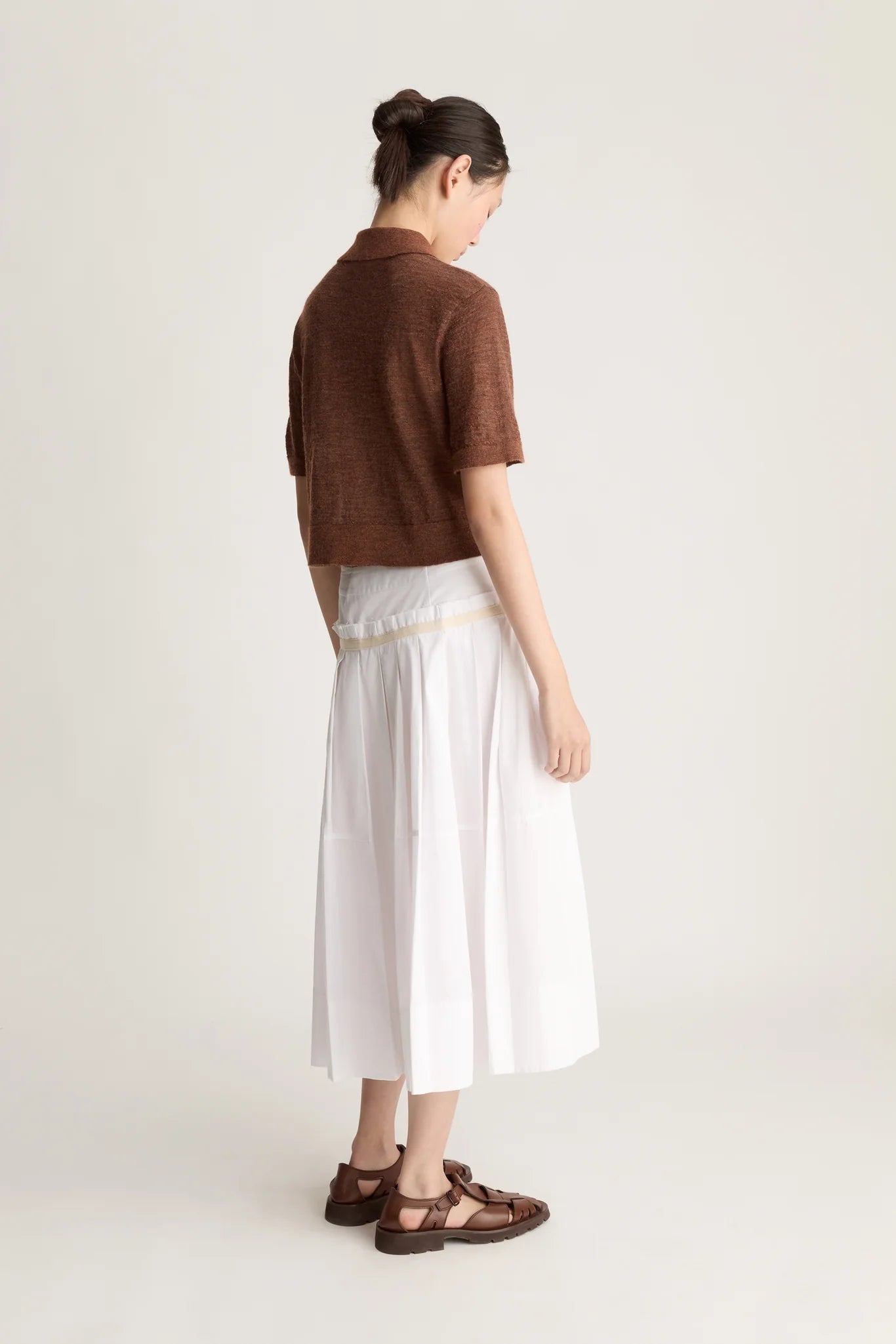 Lee Mathews Eve Cardigan Hazel Brown