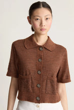 Load image into Gallery viewer, Lee Mathews Eve Cardigan Hazel Brown