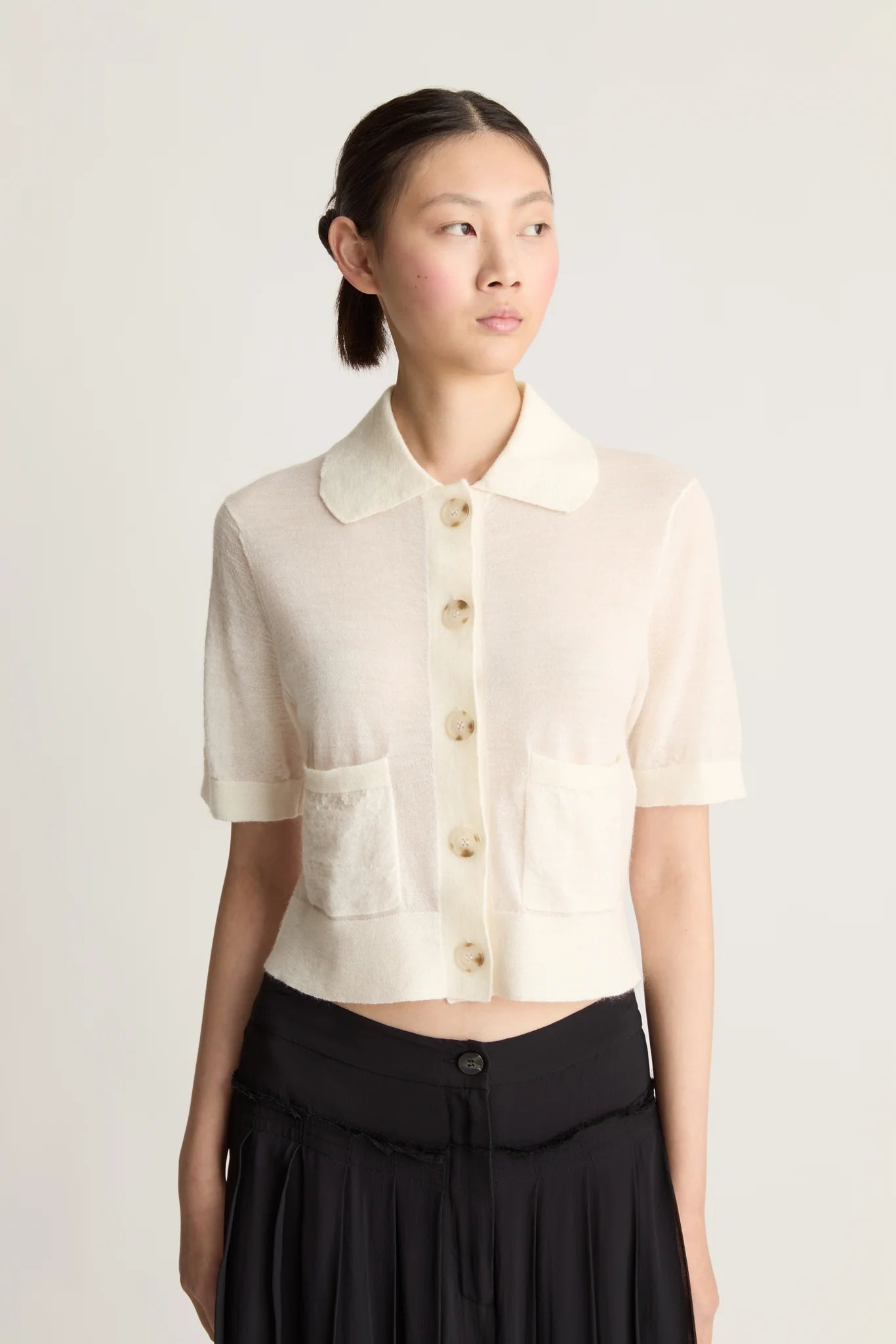 Lee Mathews Eve Cardigan Natural