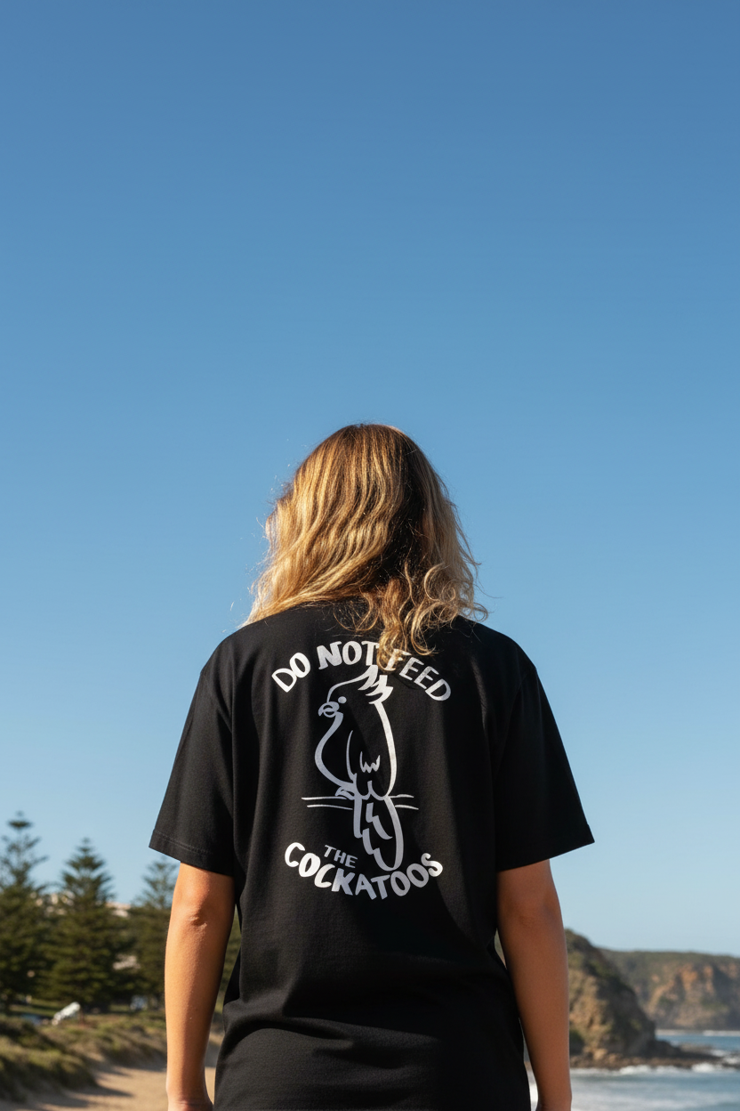 By George Tee Shirt ‘Do not Feed the Cockatoos’