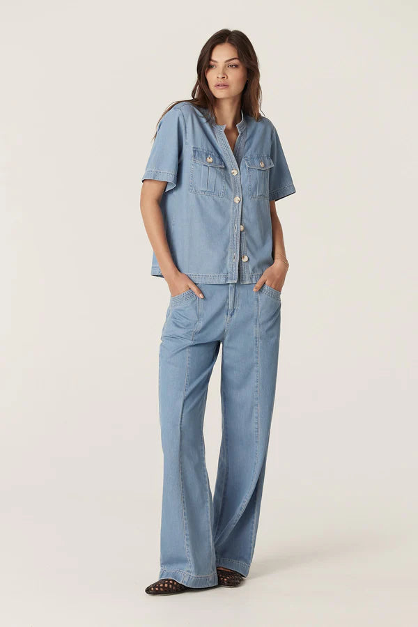Cable Pearce Pant Blue