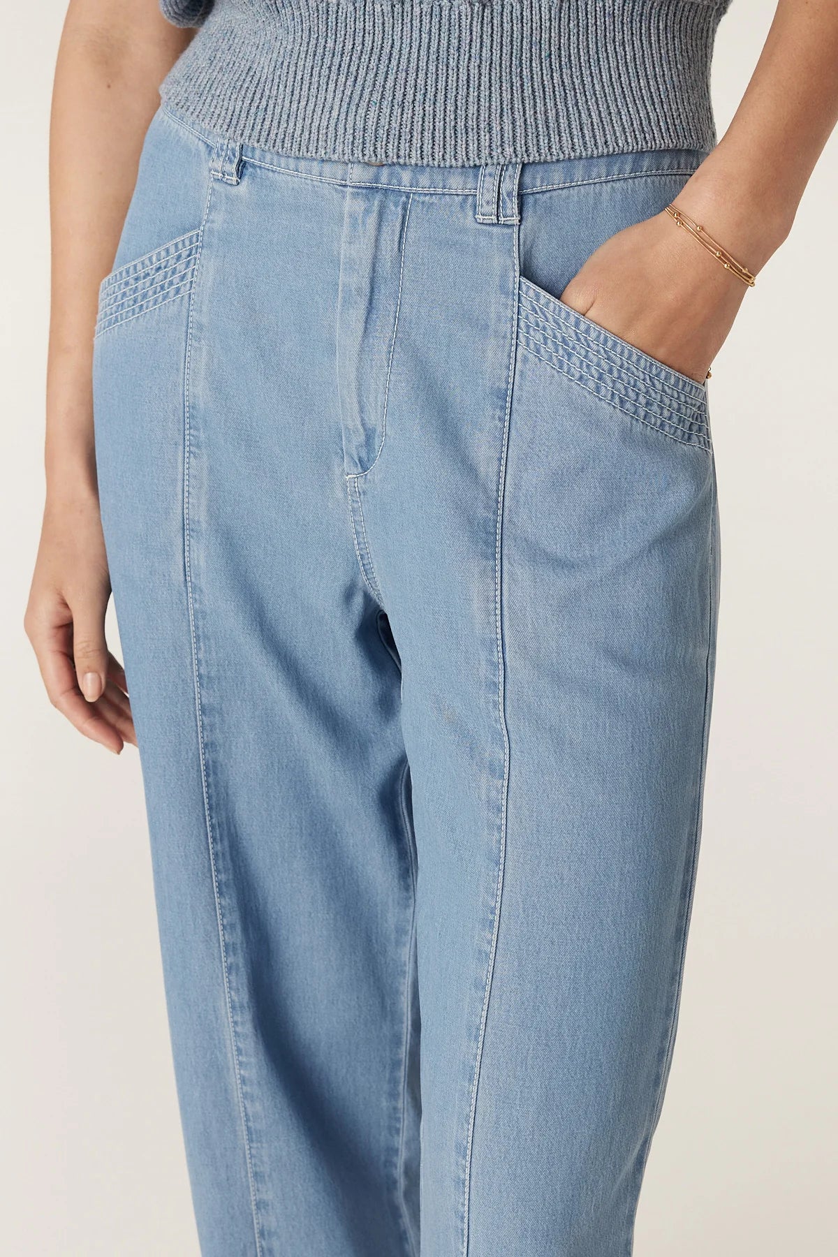 Cable Pearce Pant Blue