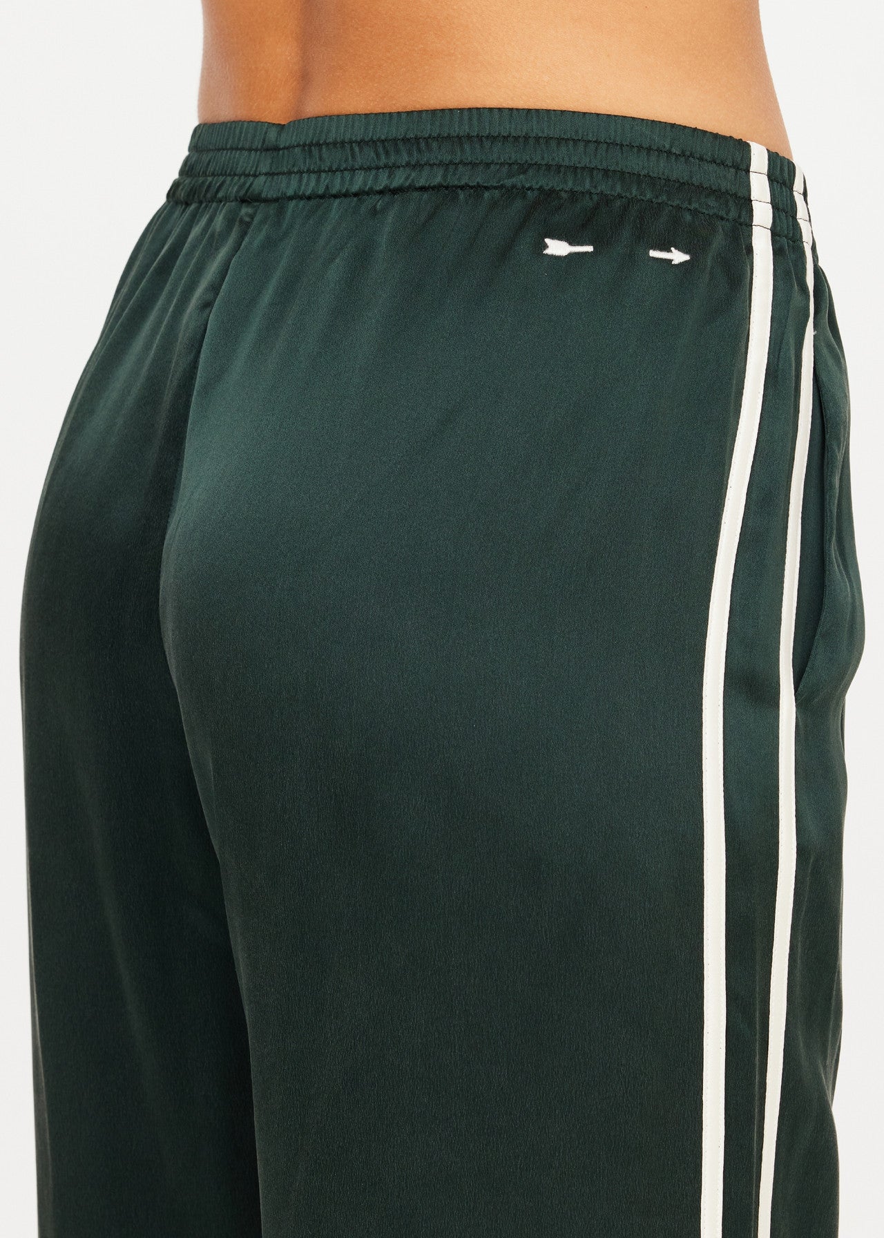 The Upside Marnie Silk Wide Leg Pant - Jungle Green