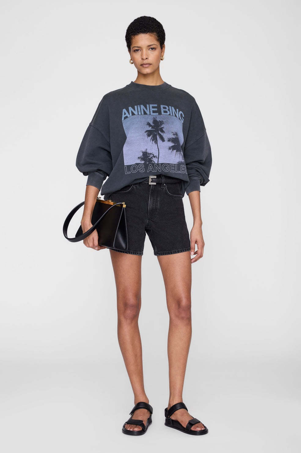 Anine Bing Miles Sweatshirt Palms
