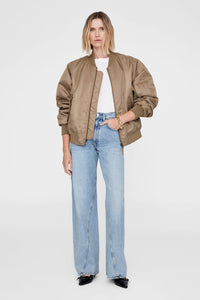 Anine Bing Leon Bomber Jacket Sepia