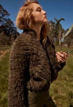 Load image into Gallery viewer, Once Was Sybil Chevron Bomber in Moss