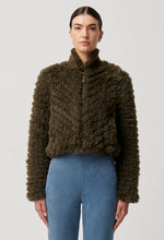 Load image into Gallery viewer, Once Was Sybil Chevron Bomber in Moss