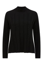 Load image into Gallery viewer, Cable Cashwool Jumper - black