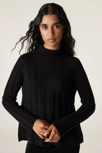 Load image into Gallery viewer, Cable Cashwool Jumper - black
