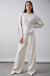 Mia Fratino Sawyer Sweater Alabaster /Cloud