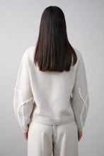 Load image into Gallery viewer, Mia Fratino Sawyer Sweater Alabaster /Cloud