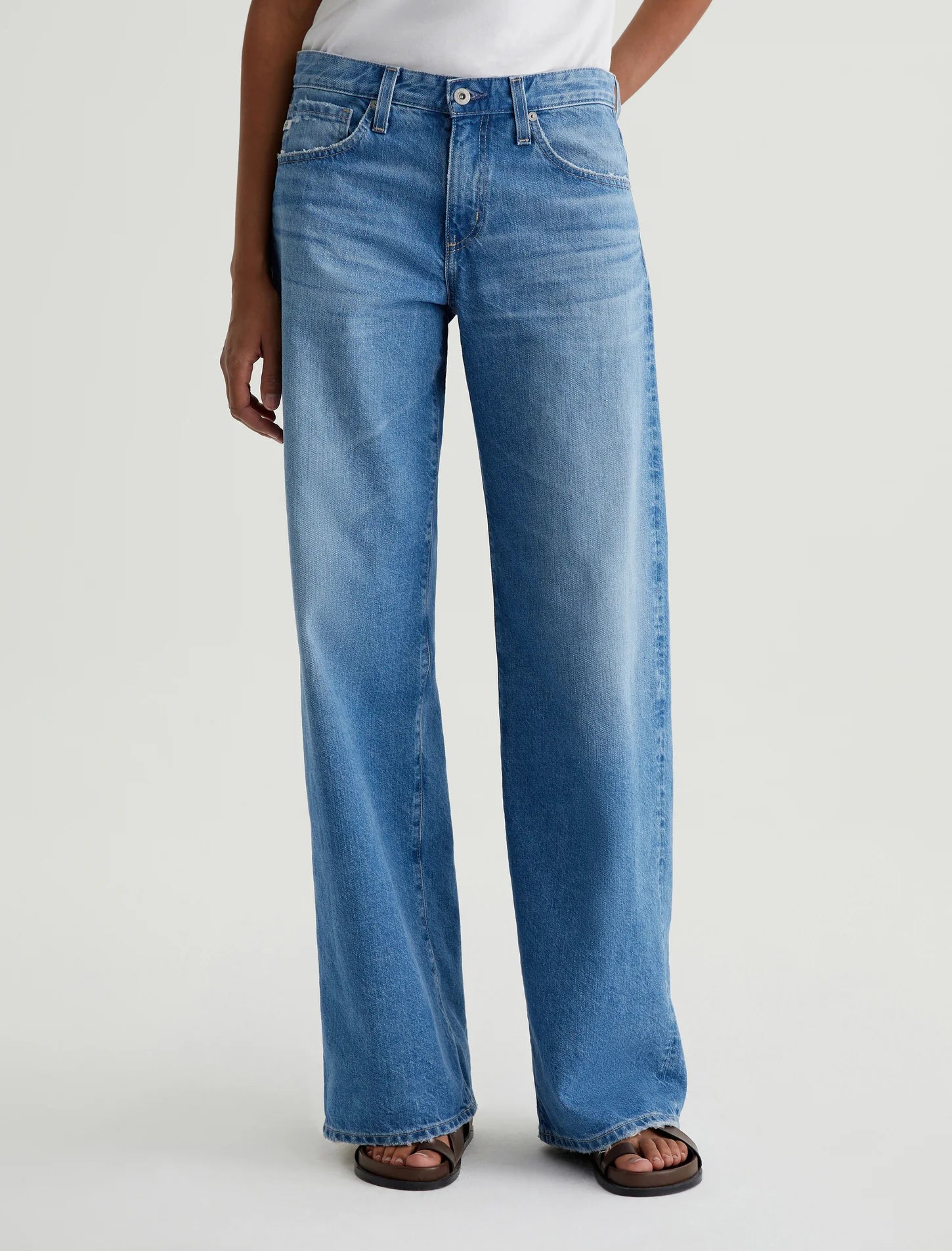 Ag Adria Low Rise Wide Leg - Flashback