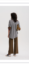 Load image into Gallery viewer, Le Stripe Merino Trouser Olive