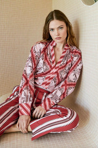 Dreamer Label Chloe Dahlia Blouse Red