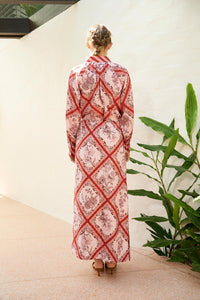 Dreamer Label Chloe Dahlia Blouse Red