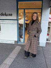 Load image into Gallery viewer, Dea Wool Plaid Coat - Brown