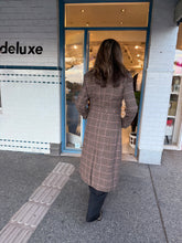 Load image into Gallery viewer, Dea Wool Plaid Coat - Brown