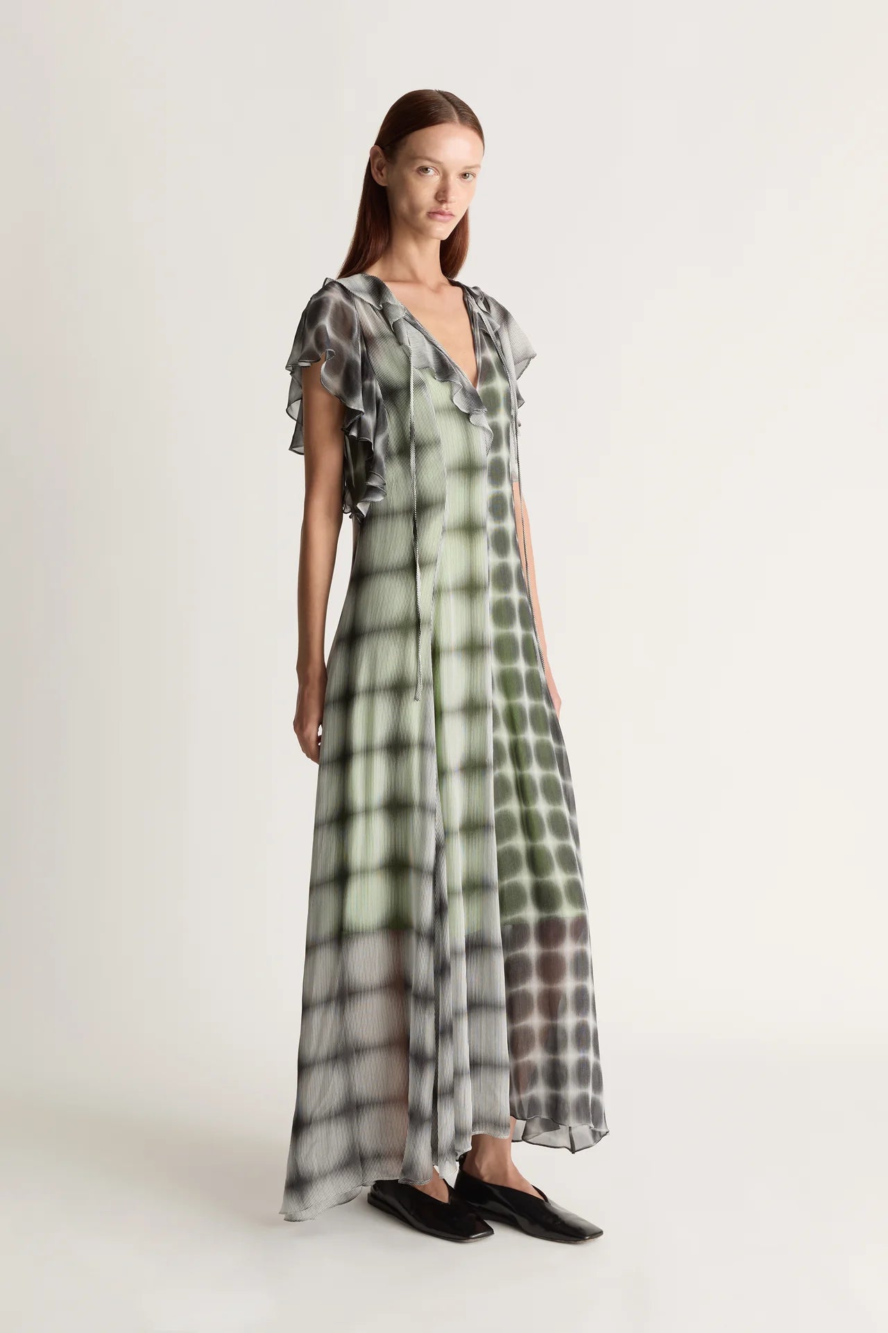 lee mathews green dress African Hi-Low Dashiki Dress main image 0
