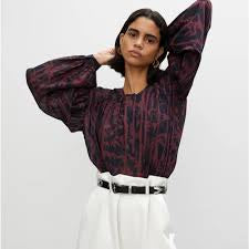 Rohe Sophie Blouse Bamboo Brown