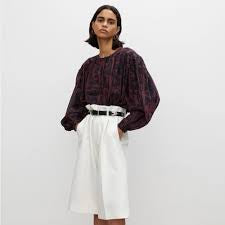 Rohe Sophie Blouse Bamboo Brown