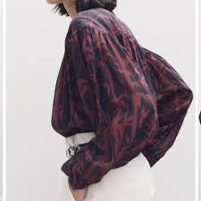 Rohe Sophie Blouse Bamboo Brown