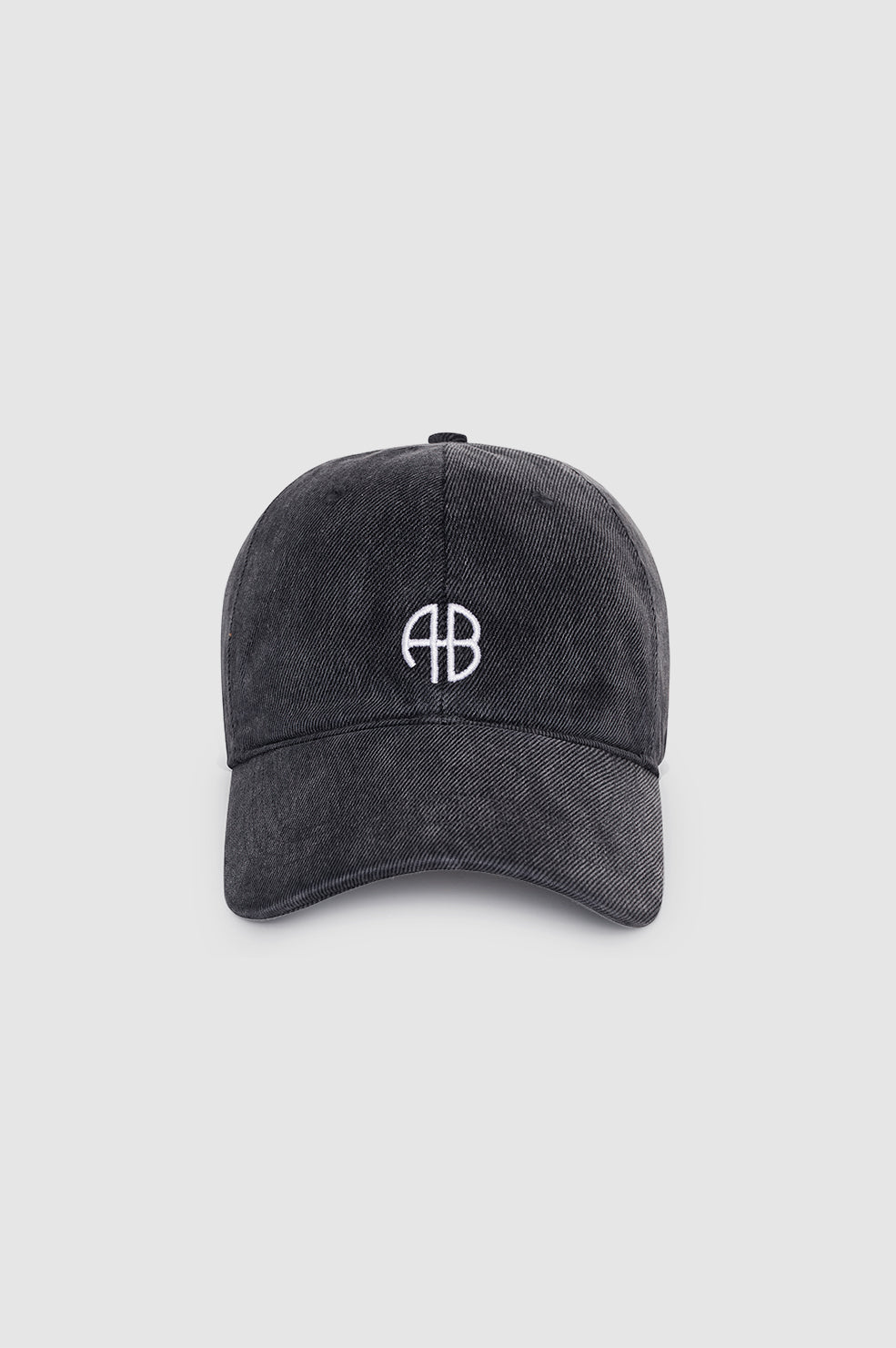 Anine bing Jeremy Baseball Cap - Washed Smoke Grey
