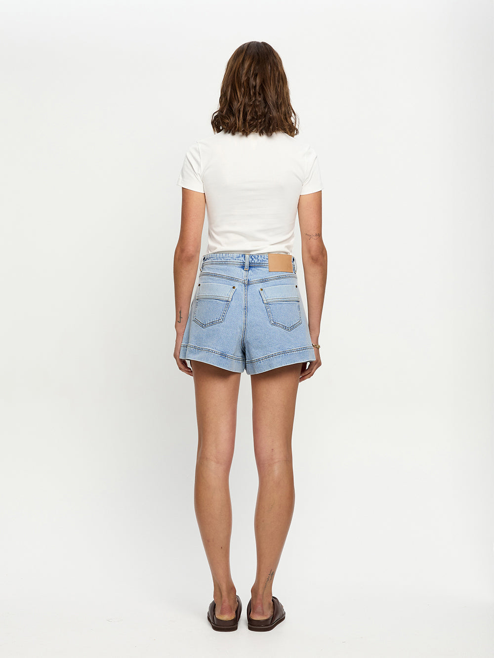 Kivari Florence Denim Short - Two Tone Wash