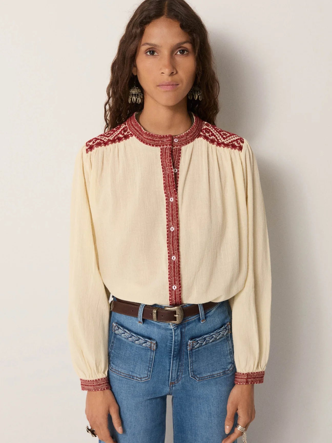 Maison Hotel Charlotte Blouse - Rombo Rouge