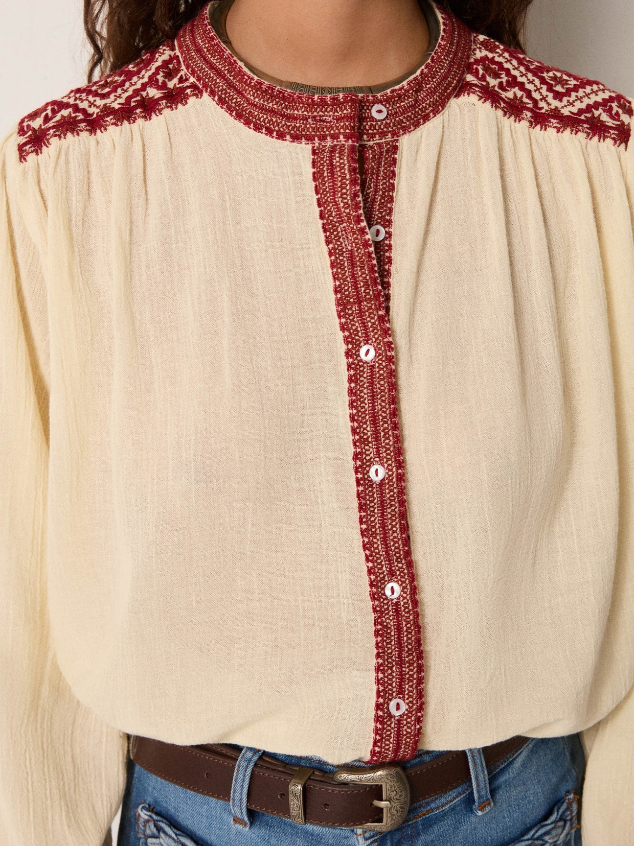 Maison Hotel Charlotte Blouse - Rombo Rouge