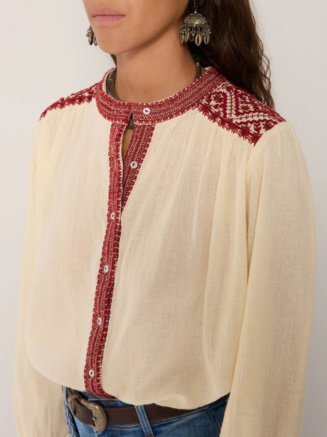 Maison Hotel Charlotte Blouse - Rombo Rouge