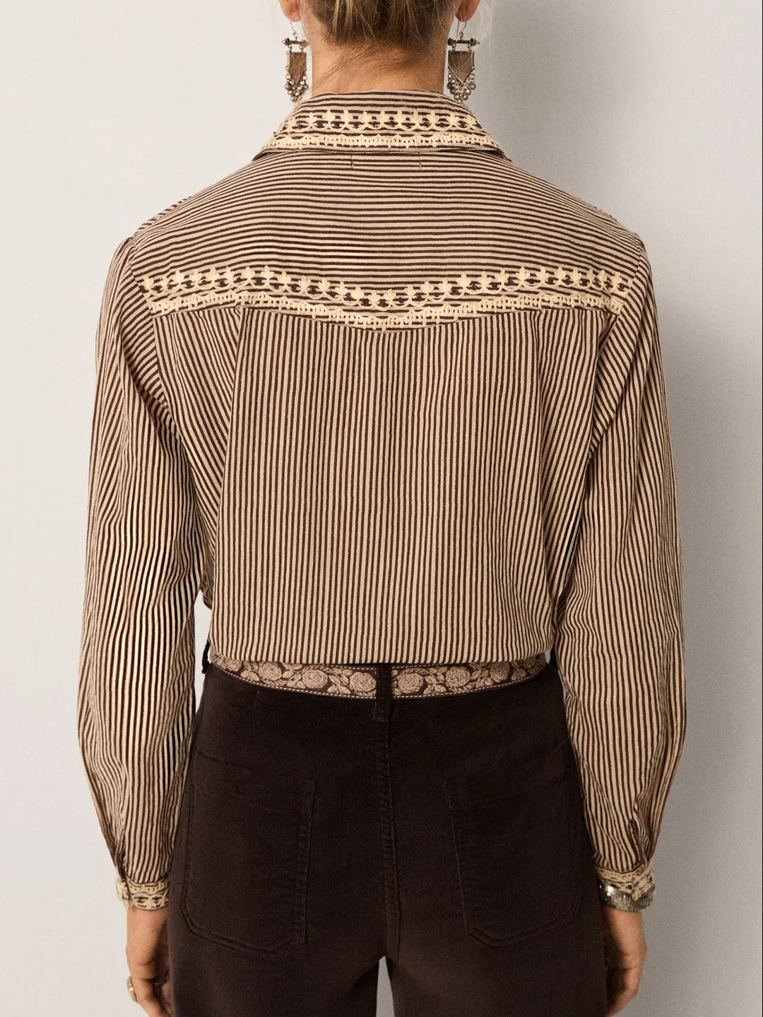 Maison Hotel Bebo Blouse - Cohiba Tobbaco