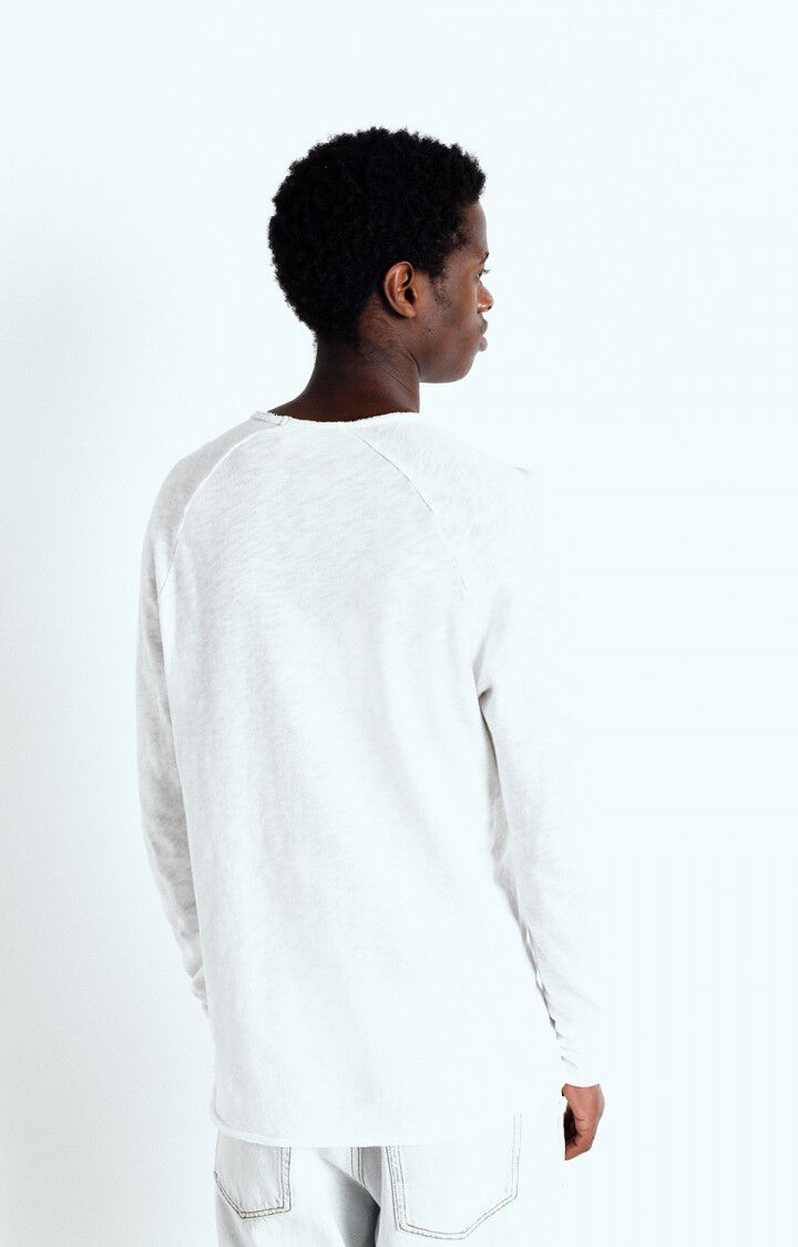 American Vintage Mens Somona Long Sleeve Tee Shirt - White