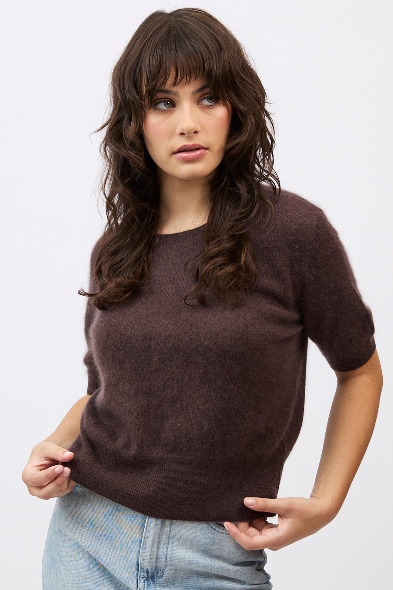 Mia Fratino Birdie Tee Dark Chocolate