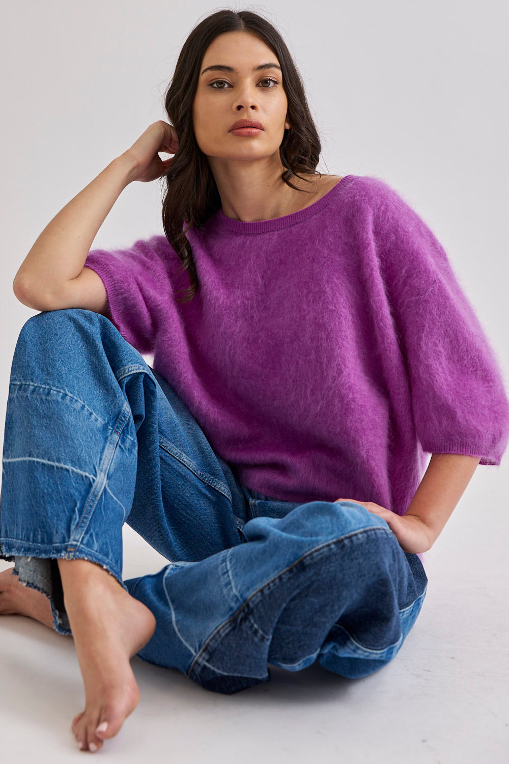 Mia Fratino Eliza Tee Electric Purple