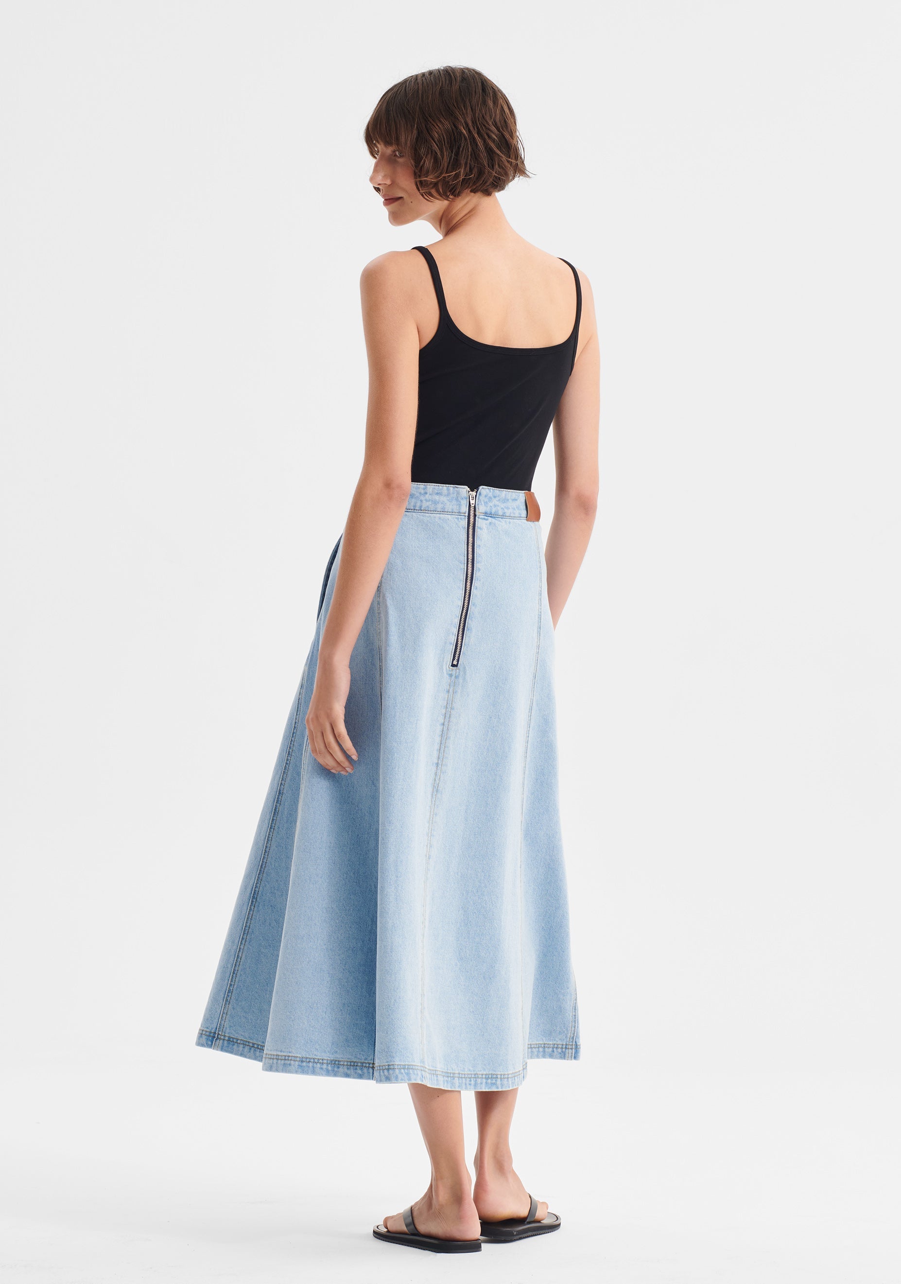 Morrison Hudson Denim Skirt Blue
