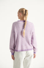 Load image into Gallery viewer, American Vintage Nenbay Pullover - STRIPED VIOLET ROSEBUD