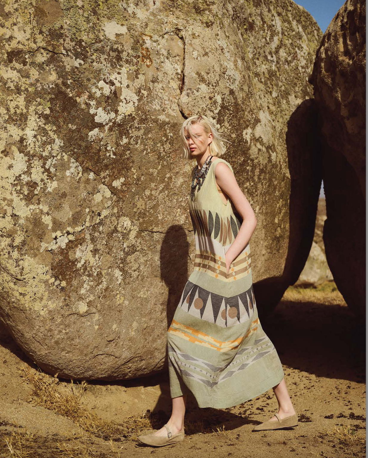 Pearl and Caviar Zakar Dress Khaki
