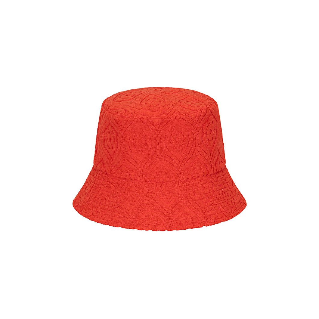 Lack of Color Palm Bucket - Cotton Bucket Hat in Red