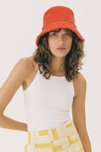 Load image into Gallery viewer, Lack of Color Palm Bucket - Cotton Bucket Hat in Red